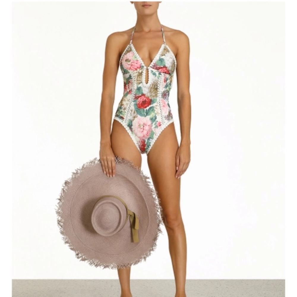 Zimmermann Mae Crochet Edge 1 pc in Rose Floral